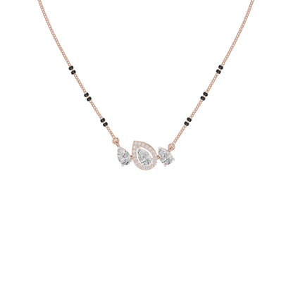 Teardrop Motif Diamond Mangalsutra