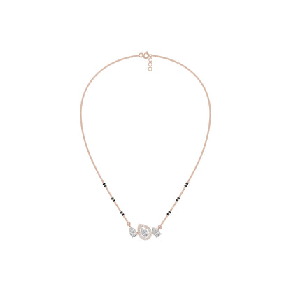 Teardrop Motif Diamond Mangalsutra