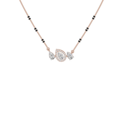 Teardrop Motif Diamond Mangalsutra