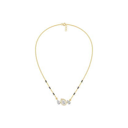 Teardrop Motif Diamond Mangalsutra