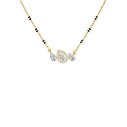 Teardrop Motif Diamond Mangalsutra