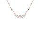 Wavy Marquise Diamond Mangalsutra 18 KT / Rose Gold
