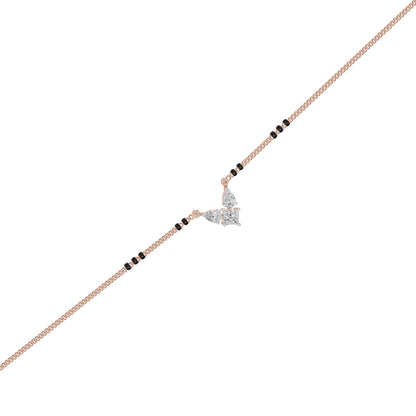Butterfly Bliss Diamond Mangalsutra 18 KT / Rose Gold