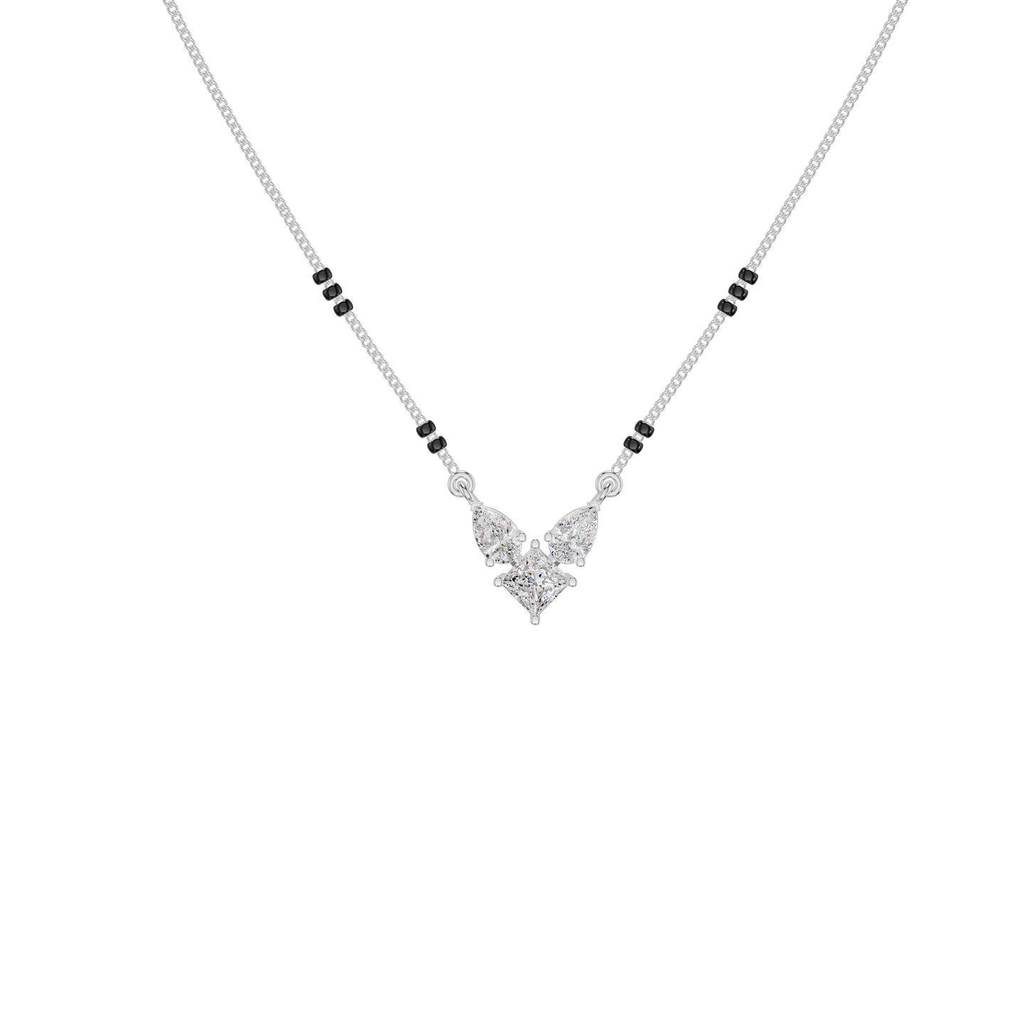 Butterfly Bliss Diamond Mangalsutra 18 KT / White Gold