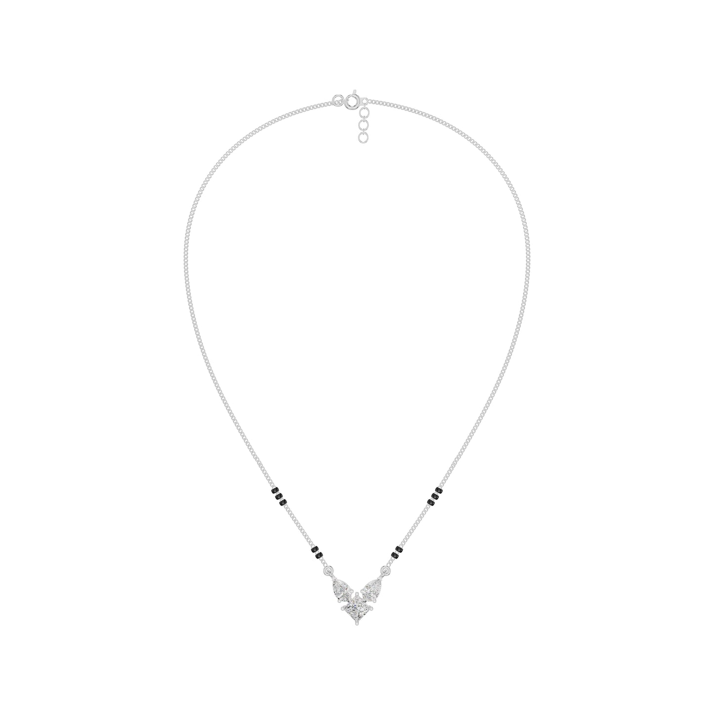 Butterfly Bliss Diamond Mangalsutra 18 KT / White Gold
