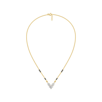 Butterfly Bliss Diamond Mangalsutra 18 KT / Yellow Gold