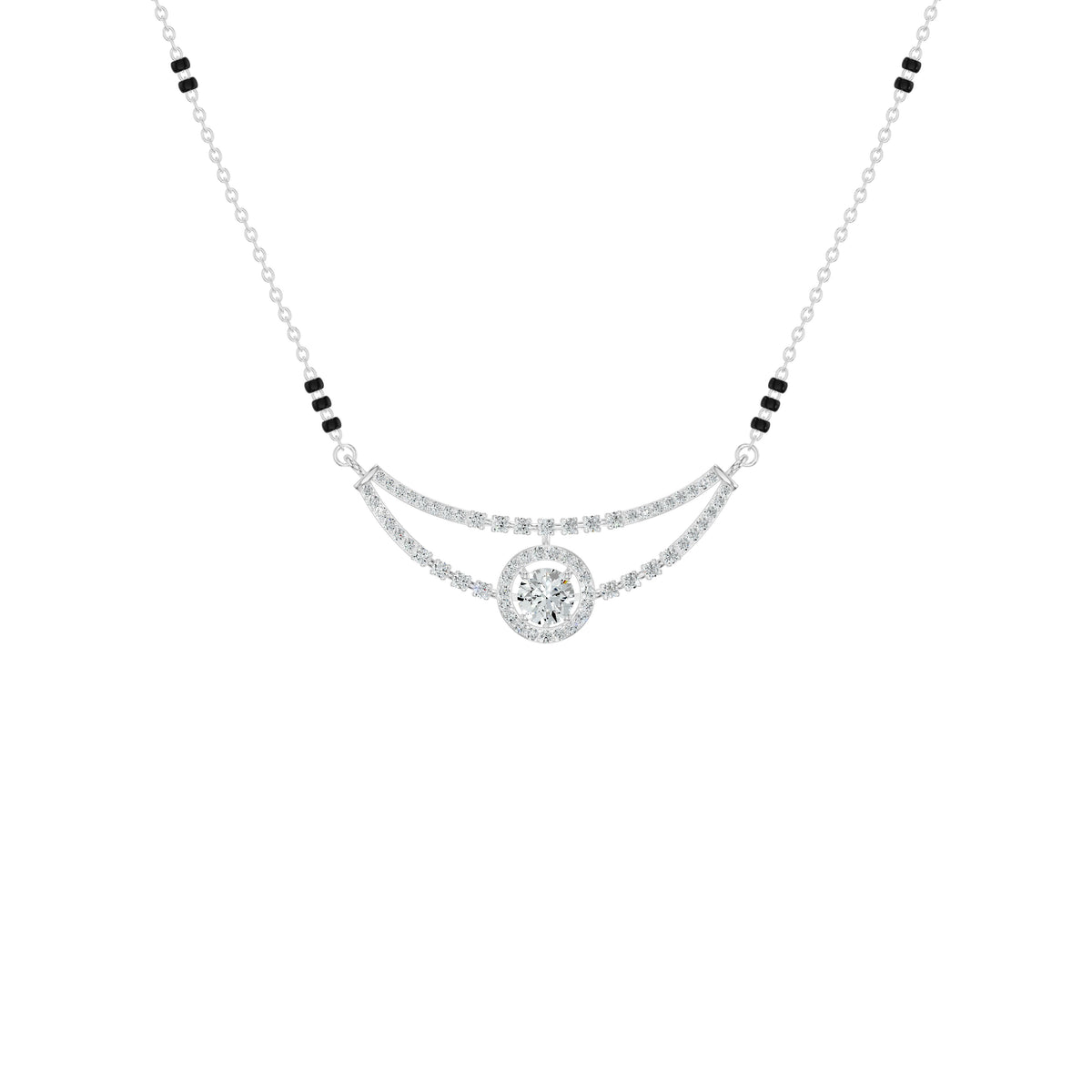 Seravelle Arc Diamond Mangalsutra