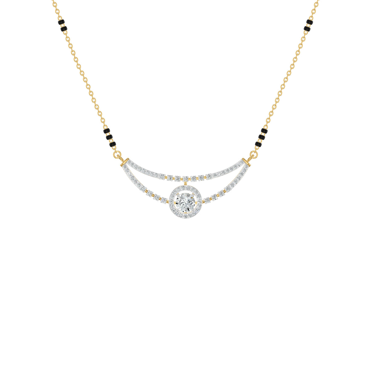 Seravelle Arc Diamond Mangalsutra