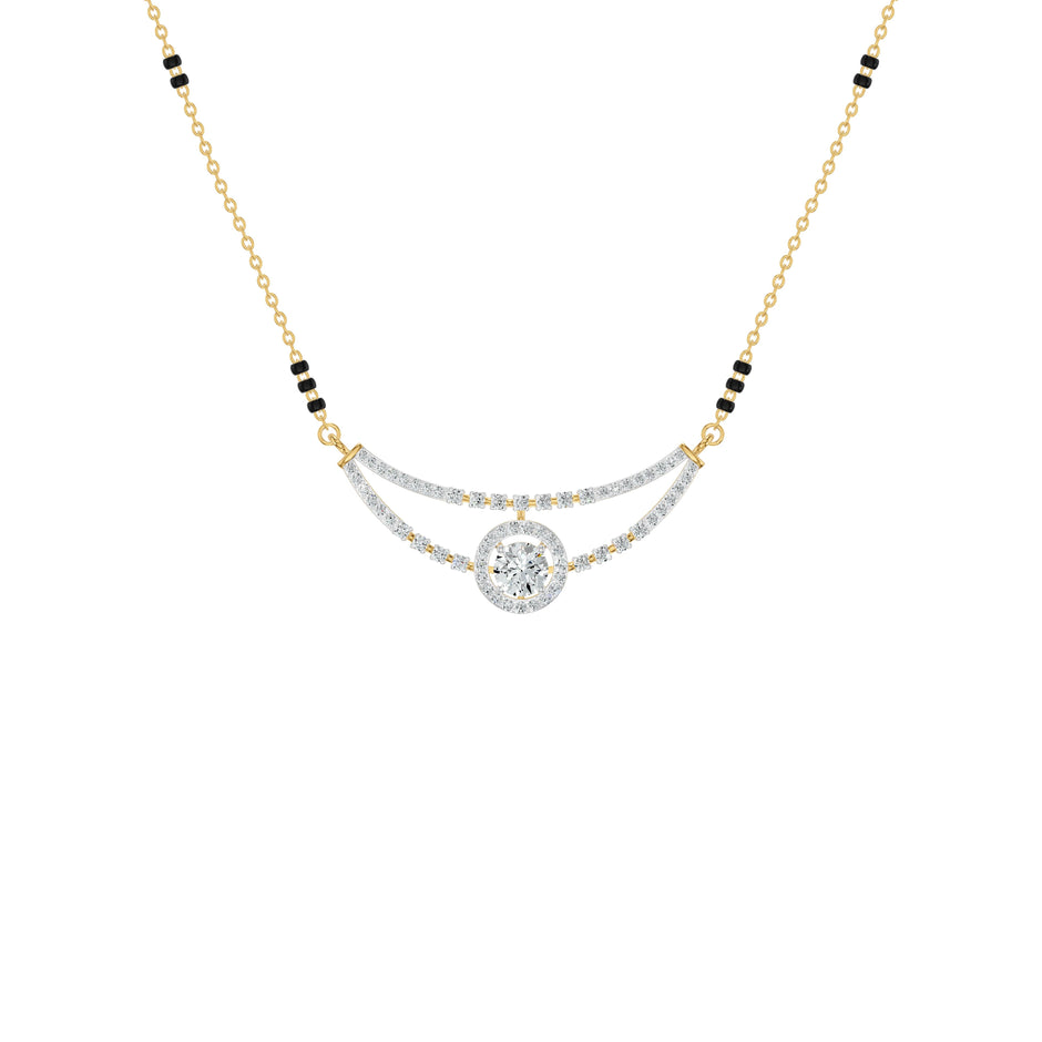 Seravelle Arc Diamond Mangalsutra