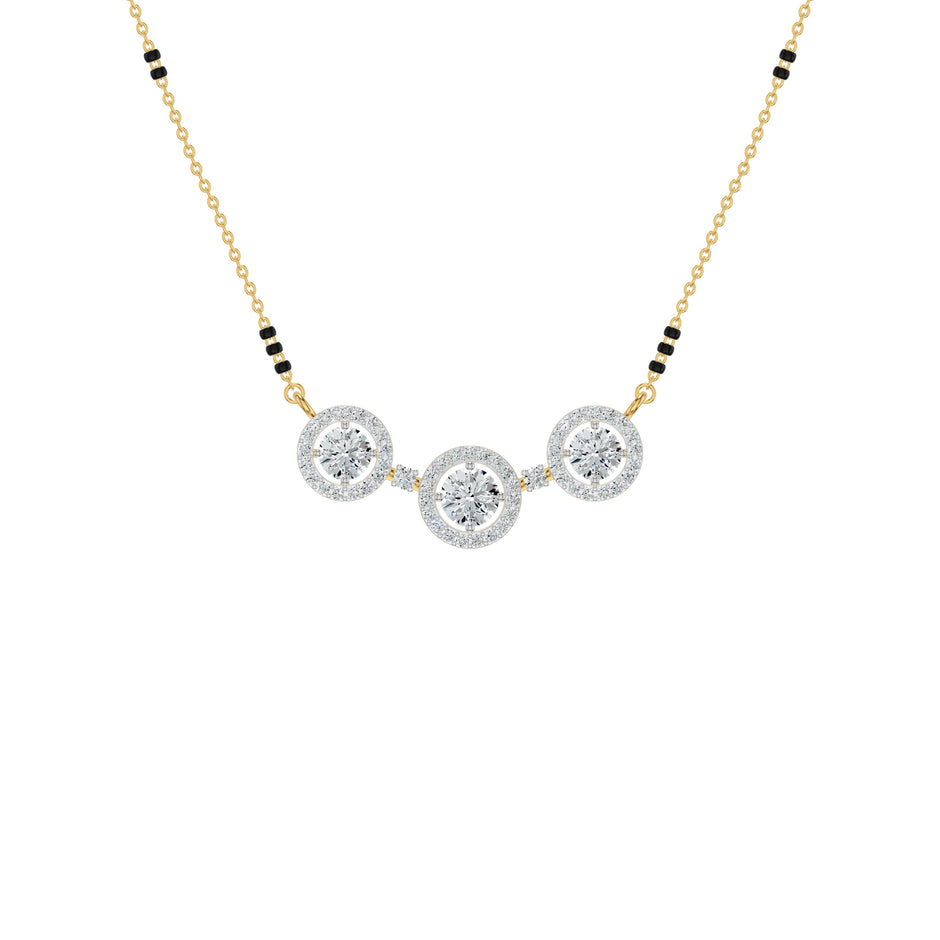 Trilunara Diamond Mangalsutra