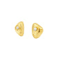 Modern Dome Accent Gold Stud Earrings