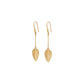 Golden Leaf Dangle Earrings