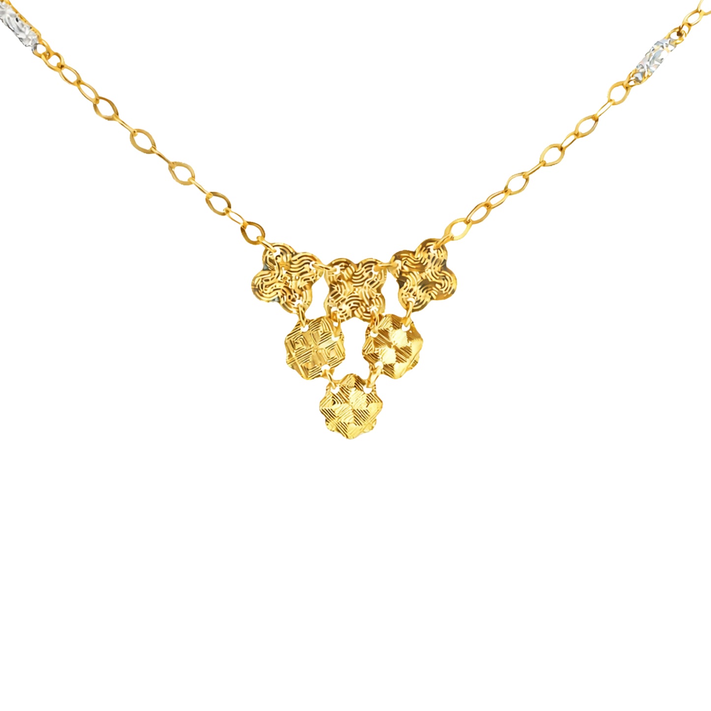 Cluster Blossom Gold Necklace