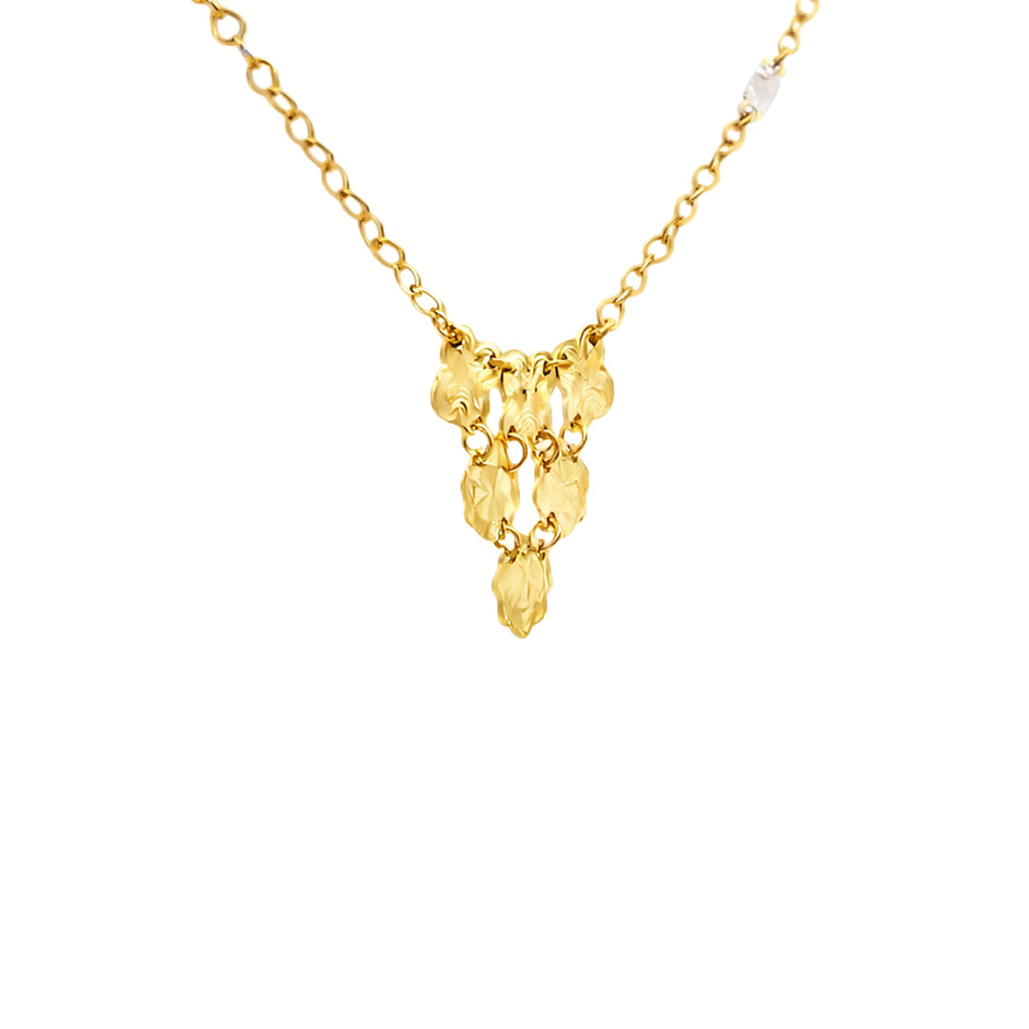 Cluster Blossom Gold Necklace