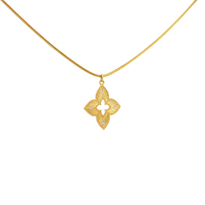 Regal Bloom Filigree Pendant
