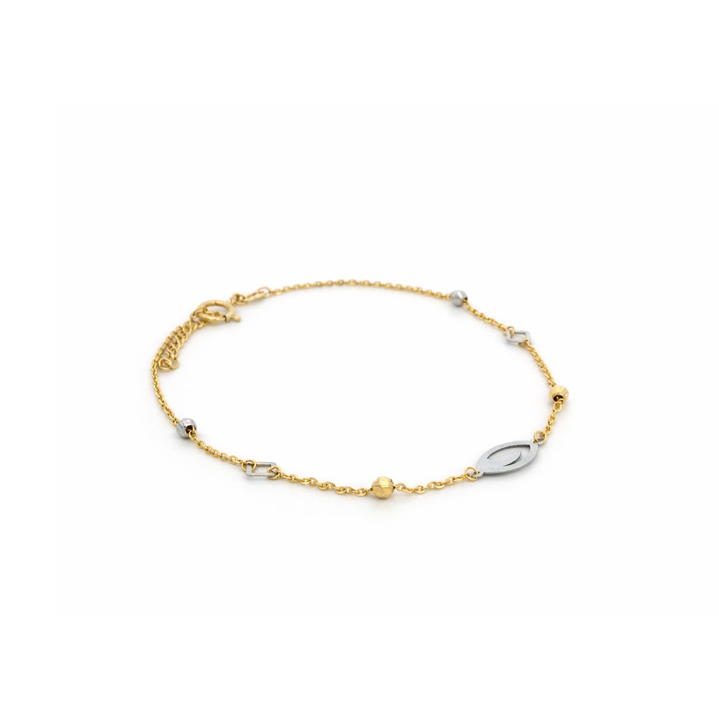 Geometric Link Gold Bracelet