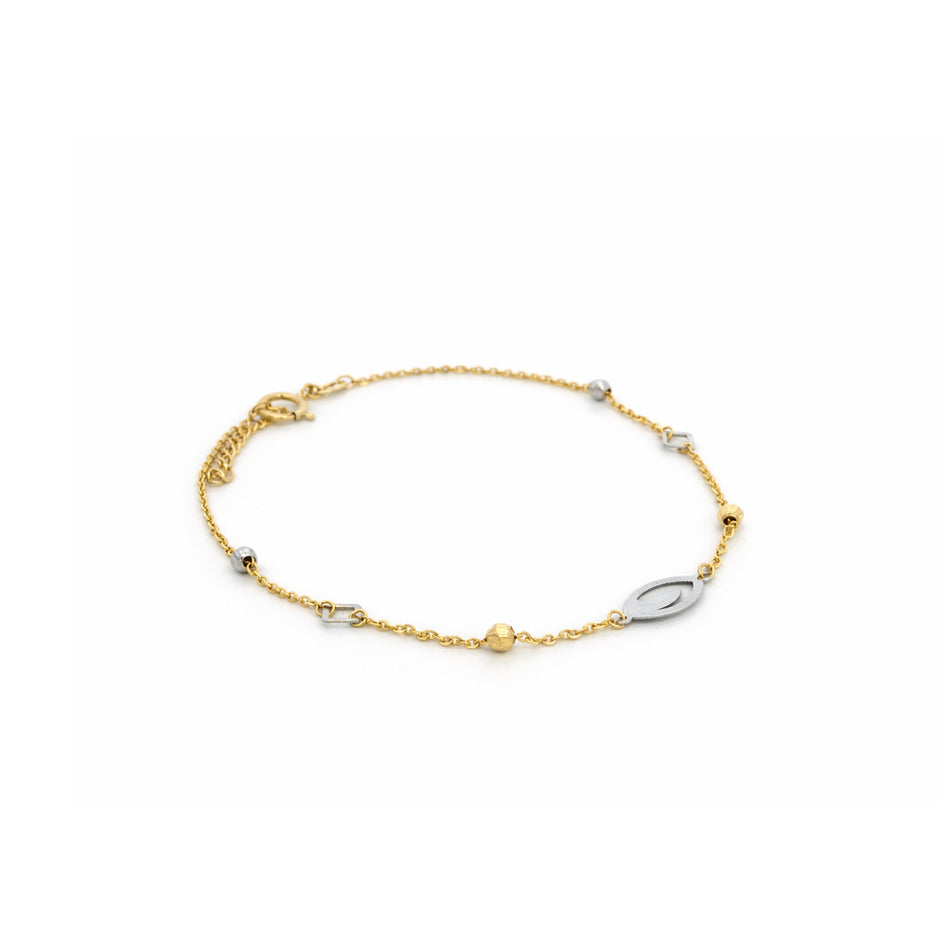 Geometric Link Gold Bracelet