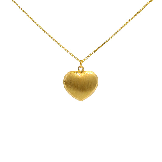 Classic Heart Gold Pendant