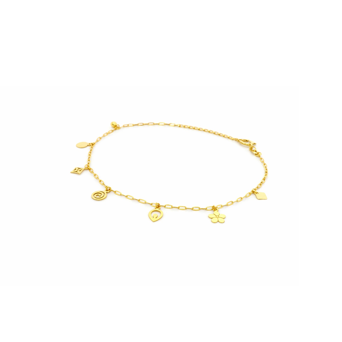 Charm Dangle Gold Bracelet