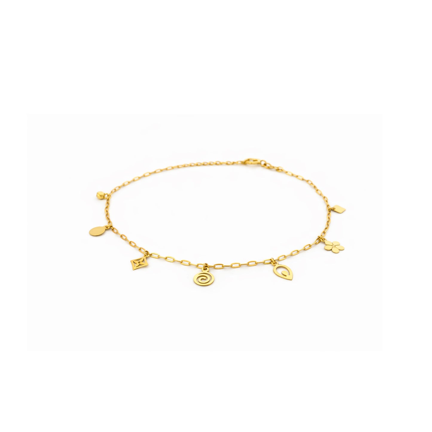 Charm Dangle Gold Bracelet