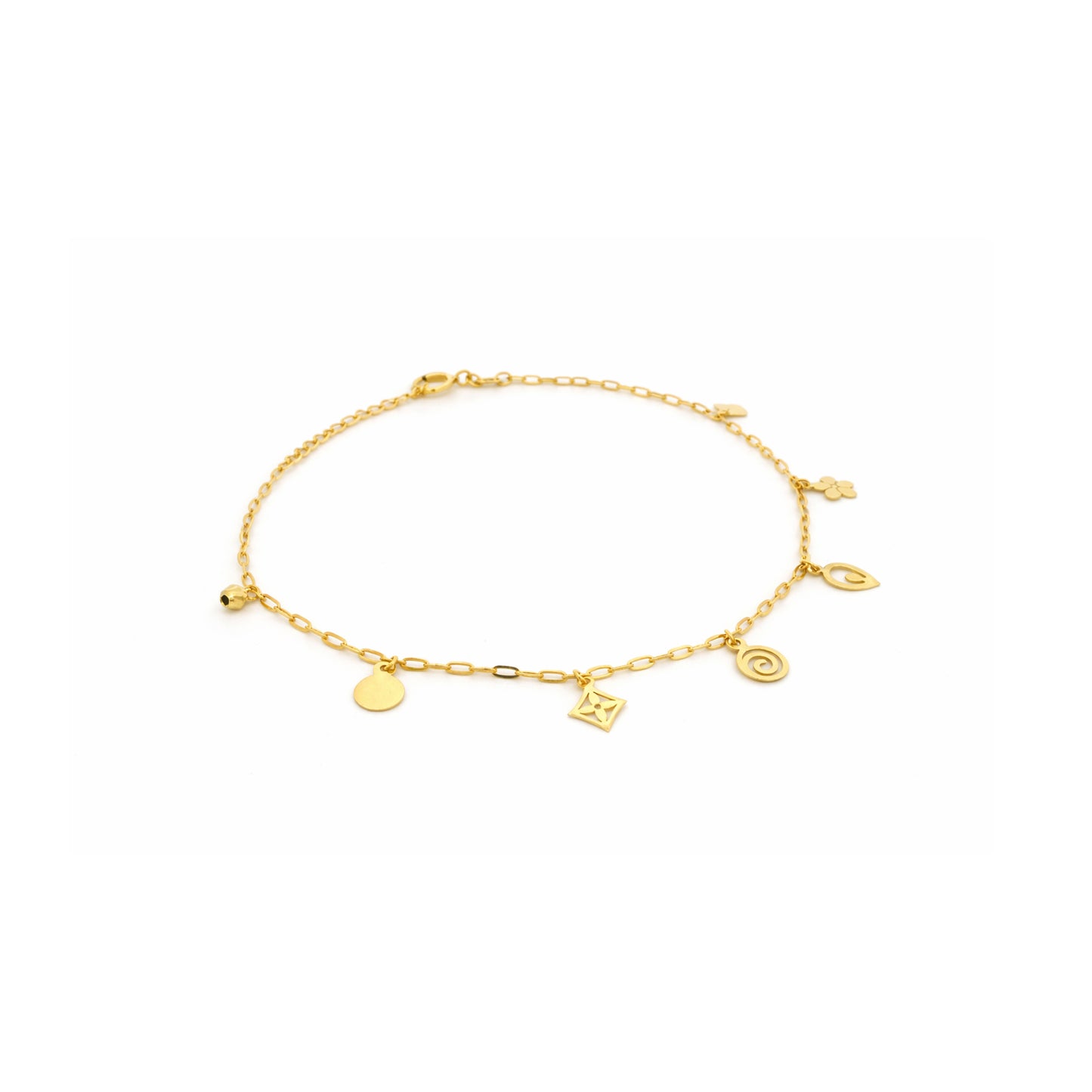 Charm Dangle Gold Bracelet