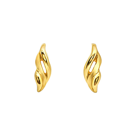 Twist Glow Gold Earrings
