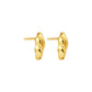 Twist Glow Gold Earrings