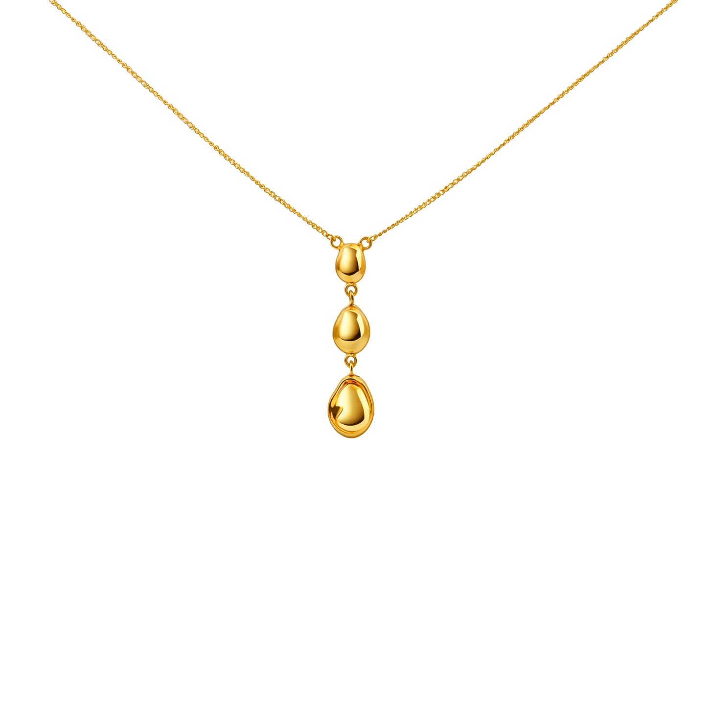 Golden Cascade Gold Necklace