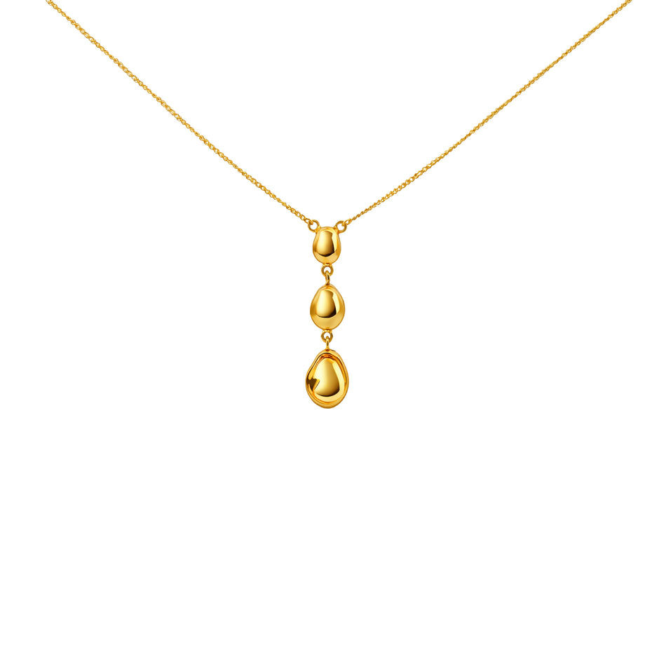 Golden Cascade Gold Necklace