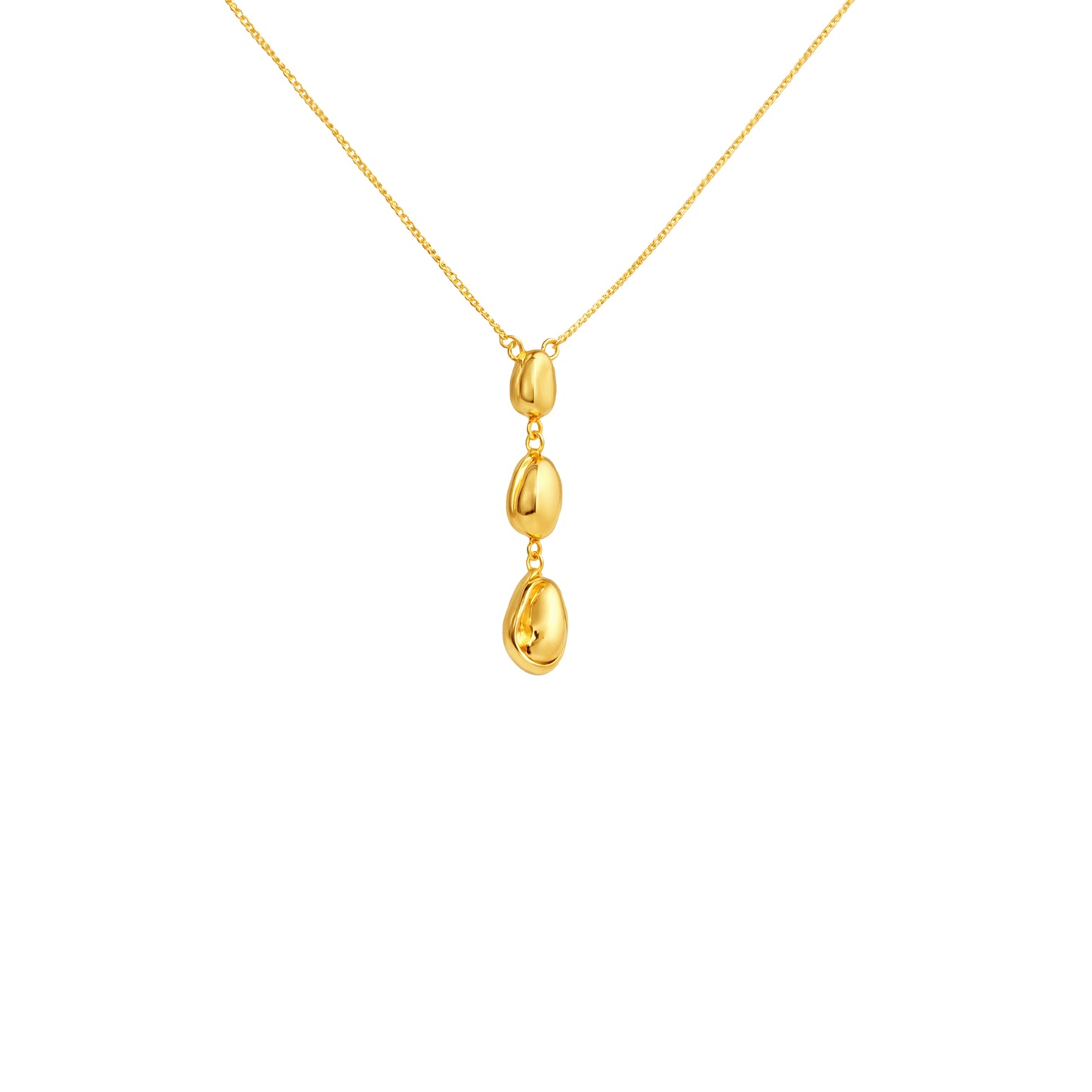 Golden Cascade Gold Necklace