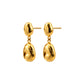 Pebble Drop Gold Earrings