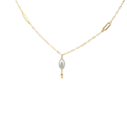Elara Dangle Gold Necklace