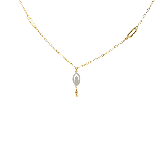 Elara Dangle Gold Necklace
