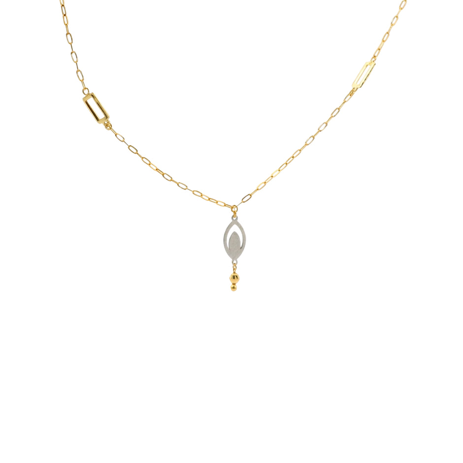 Elara Dangle Gold Necklace