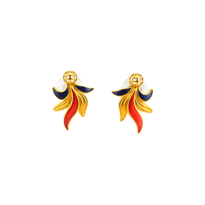 Flame Whisper Gold Earrings