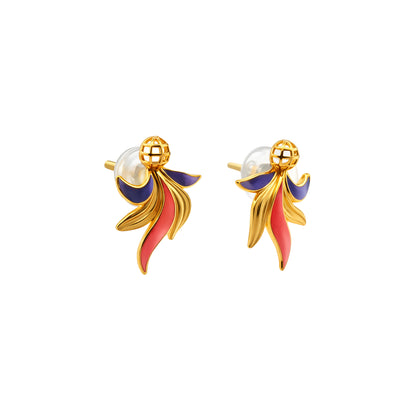 Flame Whisper Gold Earrings
