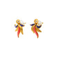 Flame Whisper Gold Earrings