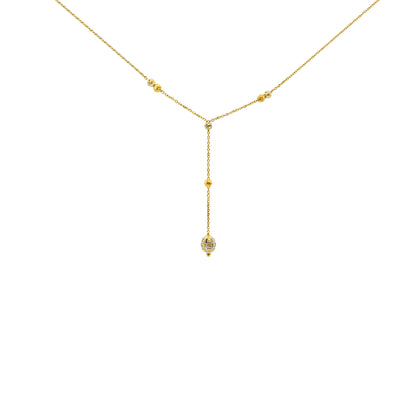 Celestial Dropline Gold Necklace