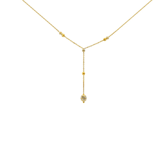 Celestial Dropline Gold Necklace