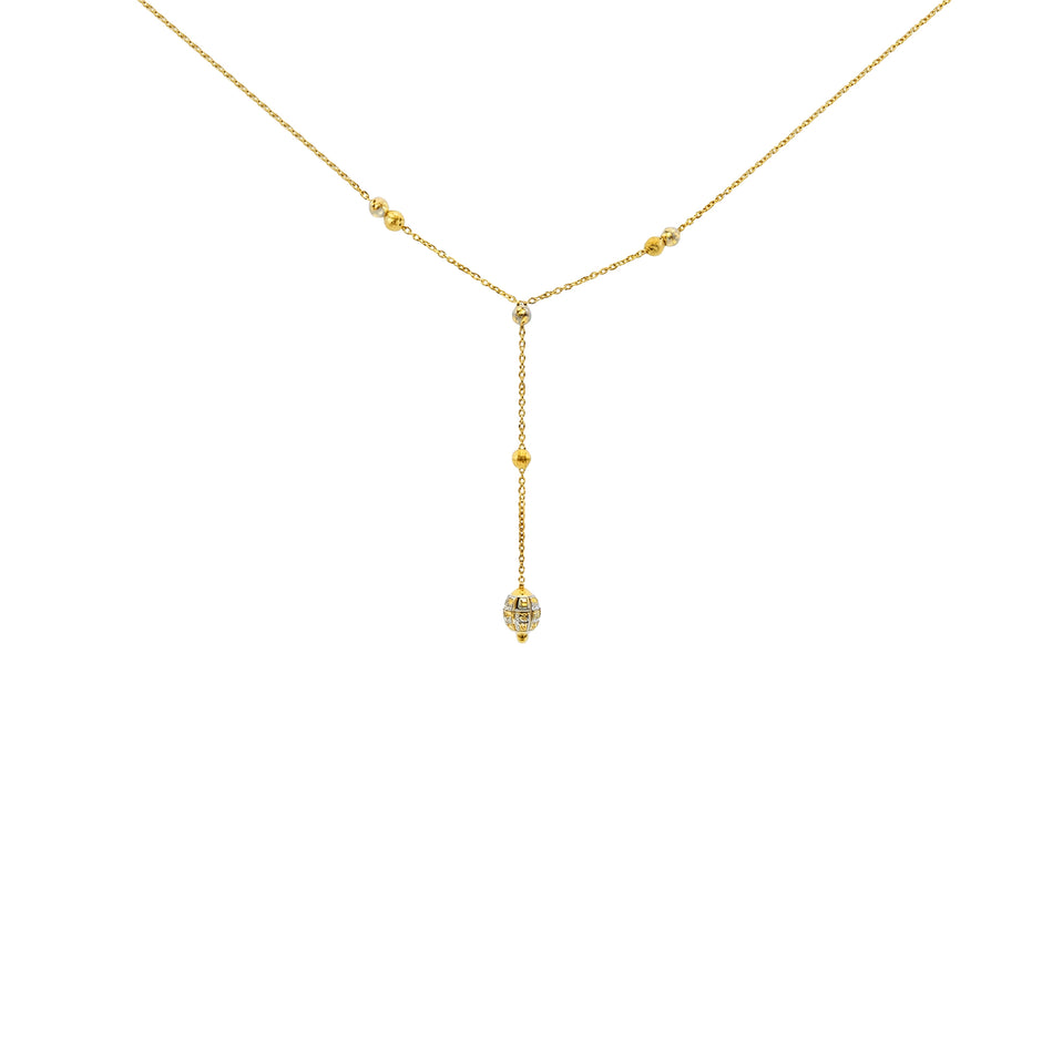 Celestial Dropline Gold Necklace