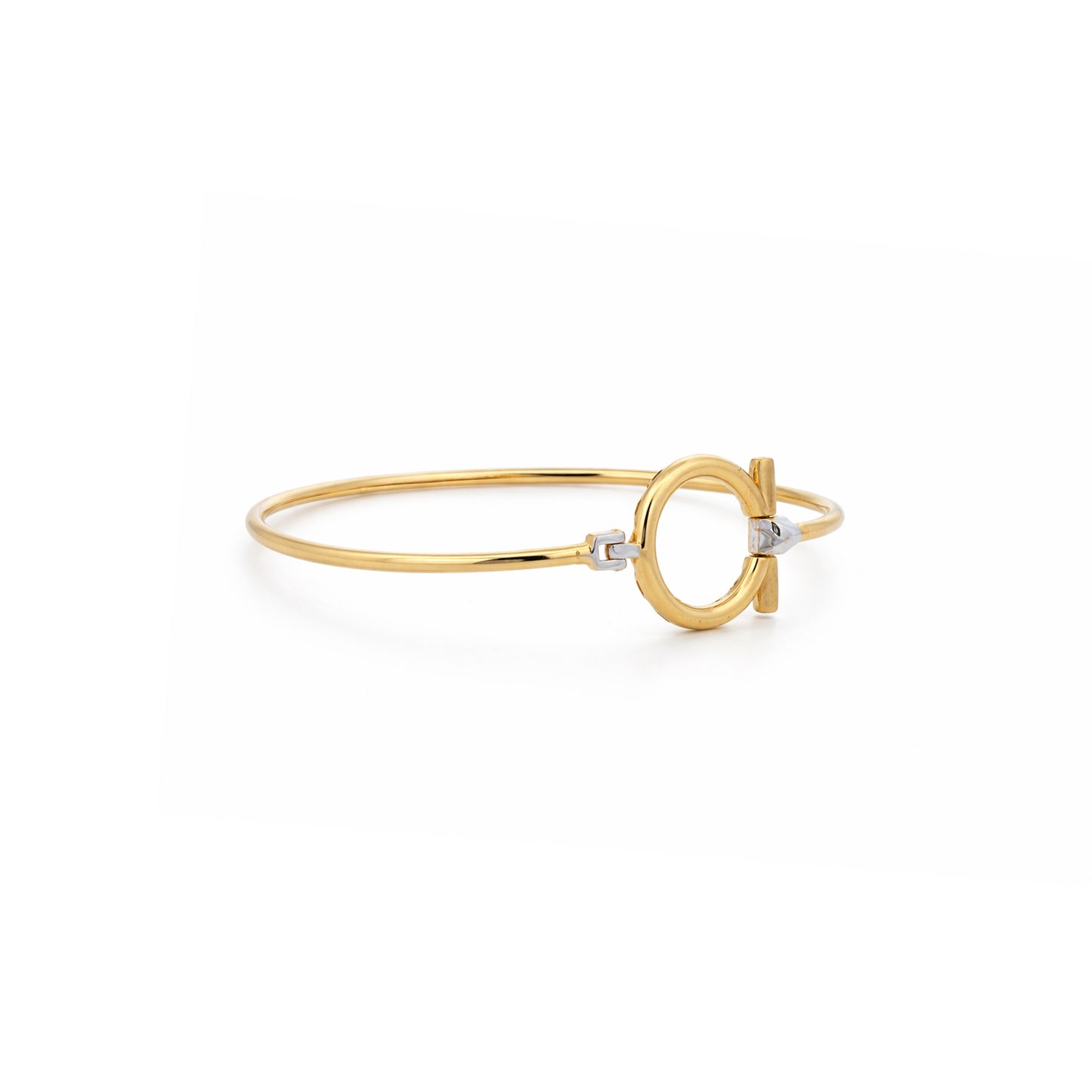 Circular Cuff Gold Bracelet