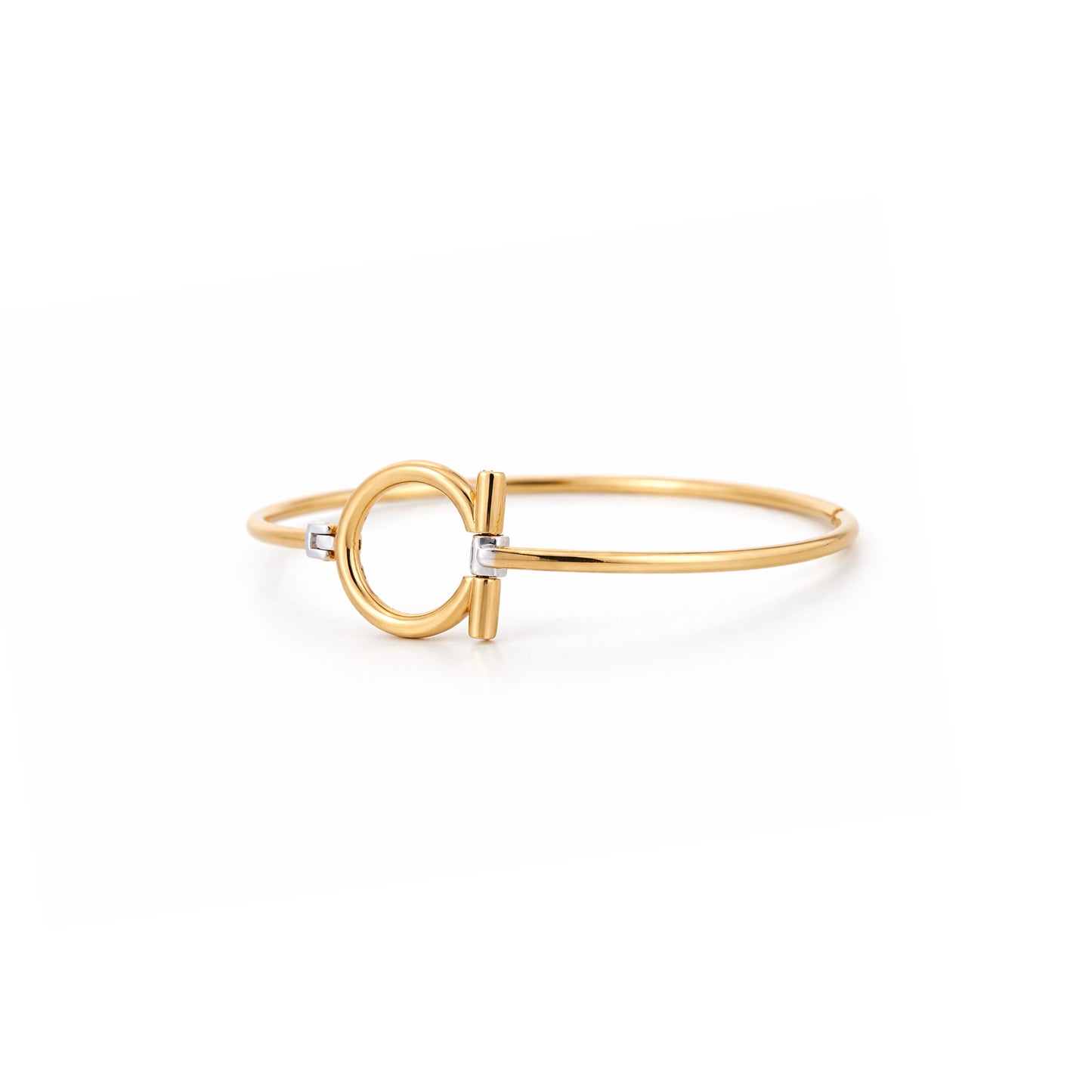 Circular Cuff Gold Bracelet