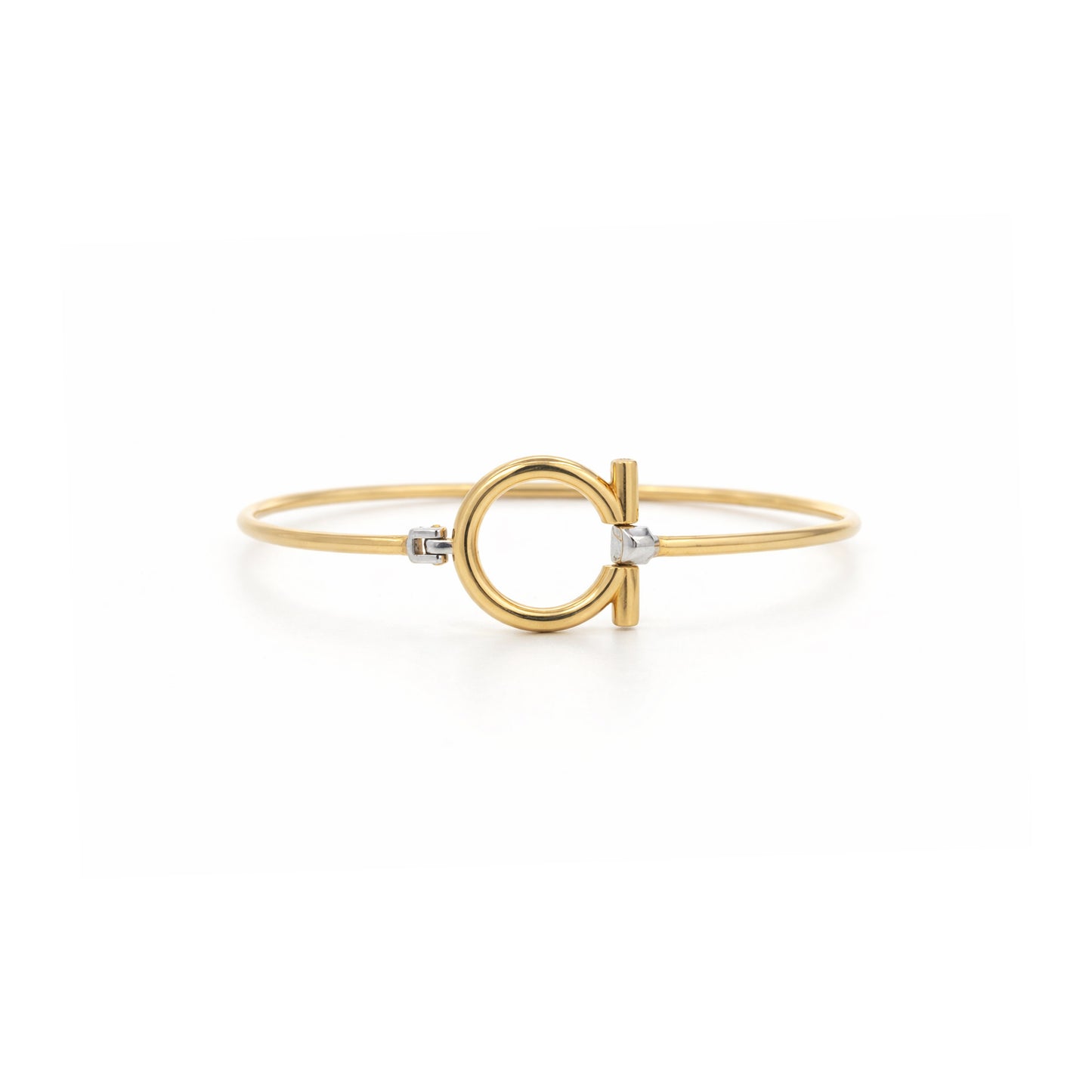 Circular Cuff Gold Bracelet