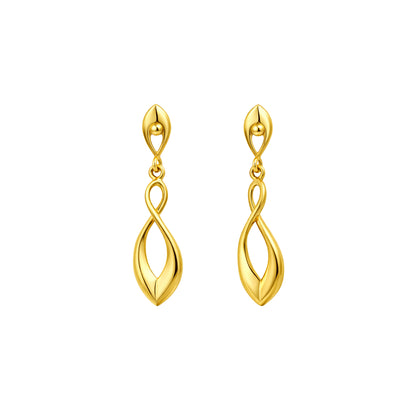 Aurelle Infinity Drop Gold Earrings