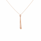Elongated Spike Gold Pendant