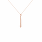 Elongated Spike Gold Pendant