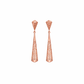 Textured Pyramid Gold Earrings