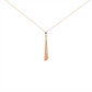 Asymmetric Taper Gold Pendant