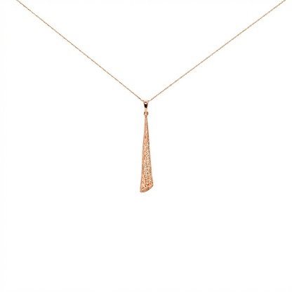 Asymmetric Taper Gold Pendant