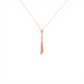 Asymmetric Taper Gold Pendant